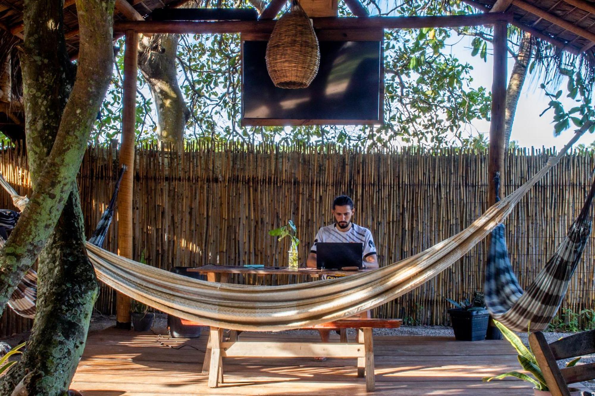 Padang Hostel Praia de Pipa Bagian luar foto